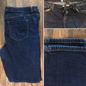 Dark denim skinny jeans